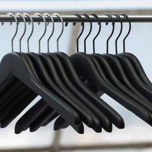 Custom Garment Hangers | Buy Stock Clothes Hangers | Hallmark Labels ...